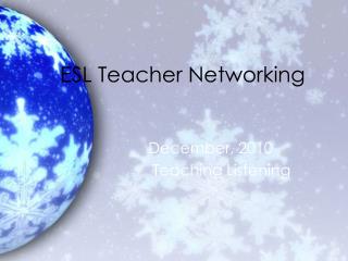 ESL Teacher Networking