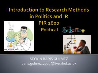 Introduction to Research Methods in Politics and IR PIR 1600 Political
