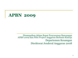 apbn 2009