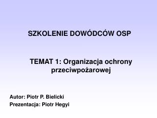szkolenie dow dc w osp