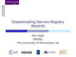 Disseminating Service Registry Records