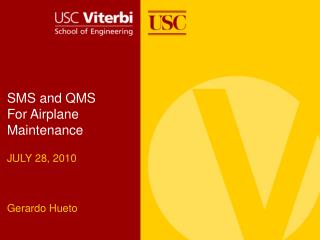 SMS and QMS For Airplane Maintenance