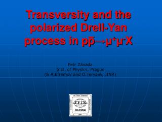 Transversity and the polarized Drell-Yan process in pp ? ? + ? - X