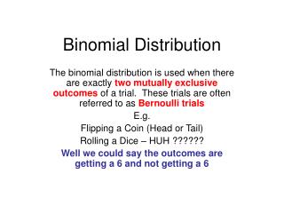 binomial distribution