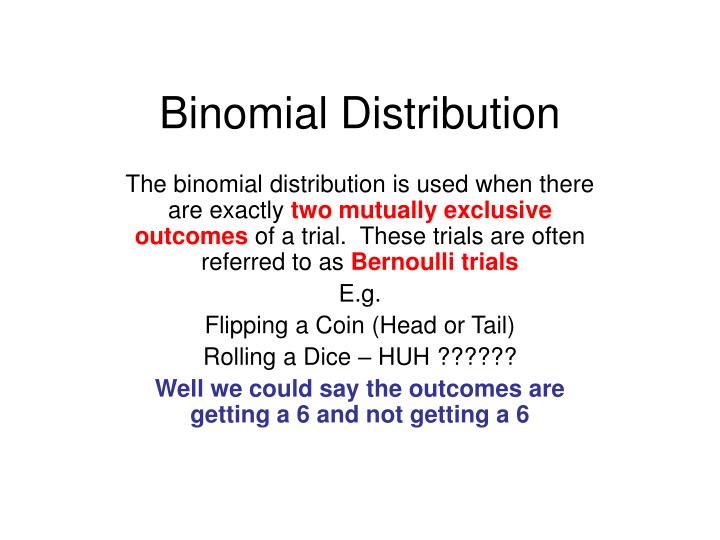 binomial distribution