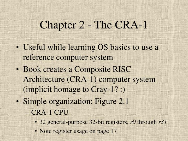 chapter 2 the cra 1