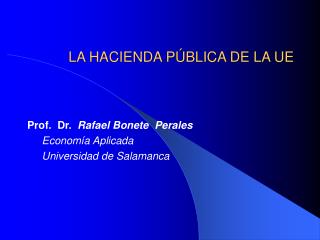 la hacienda p blica de la ue