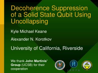 Decoherence Suppression of a Solid State Qubit Using Uncollapsing