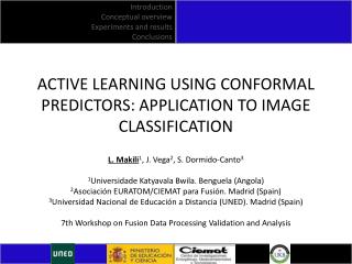 ACTIVE LEARNING USING CONFORMAL PREDICTORS: APPLICATION TO IMAGE CLASSIFICATION