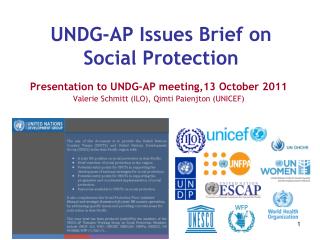 UNDG-AP Issues Brief on Social Protection