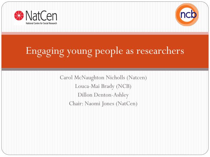engaging young people as researchers