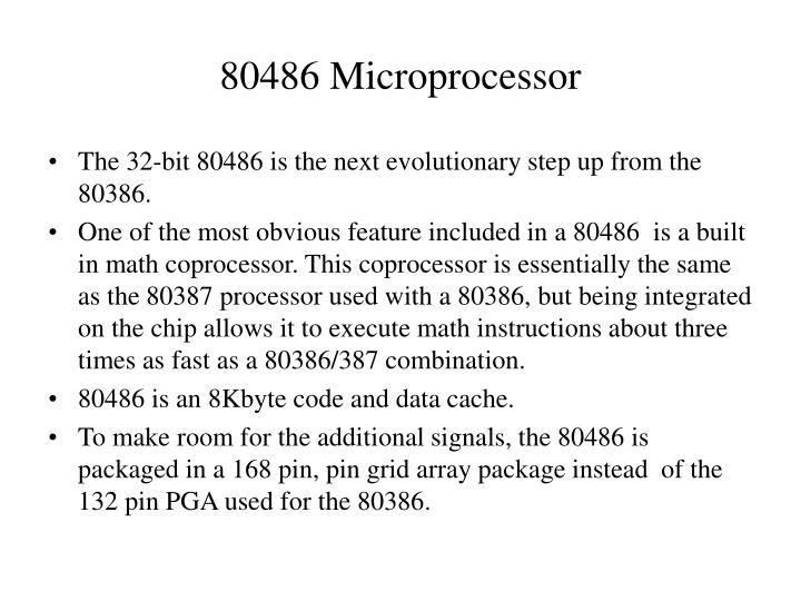 80486 microprocessor