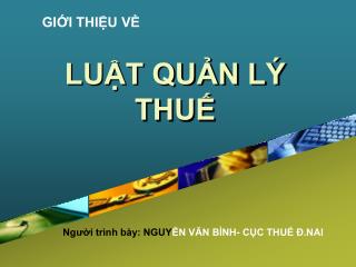 lu t qu n l thu
