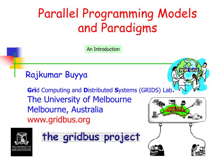 parallel programming models and paradigms