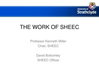 THE WORK OF SHEEC