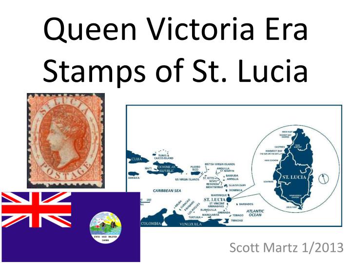 queen victoria era stamps of st lucia
