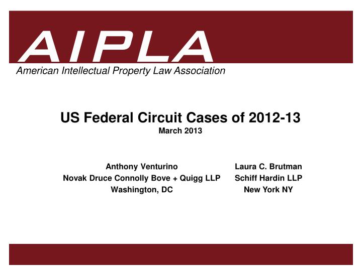 us federal circuit cases of 2012 13 march 2013