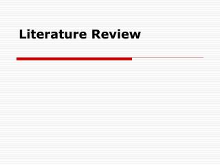 Literature Review