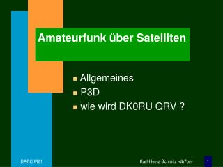 amateurfunk ber satelliten
