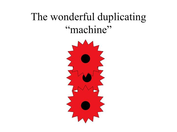 the wonderful duplicating machine