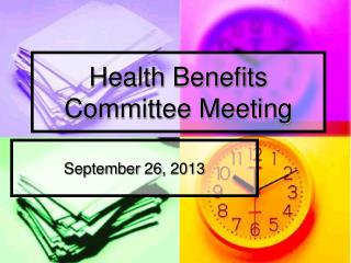 Health Benefits Committee Meeting