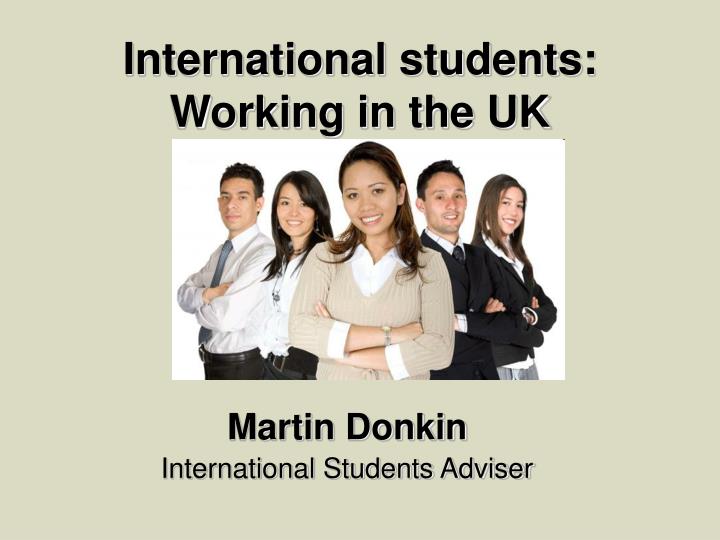 international students working in the uk