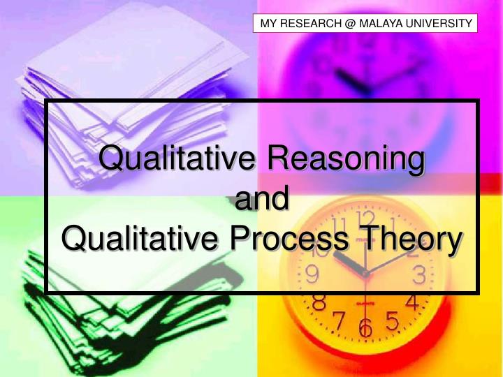 qualitative reasoning and qualitative process theory