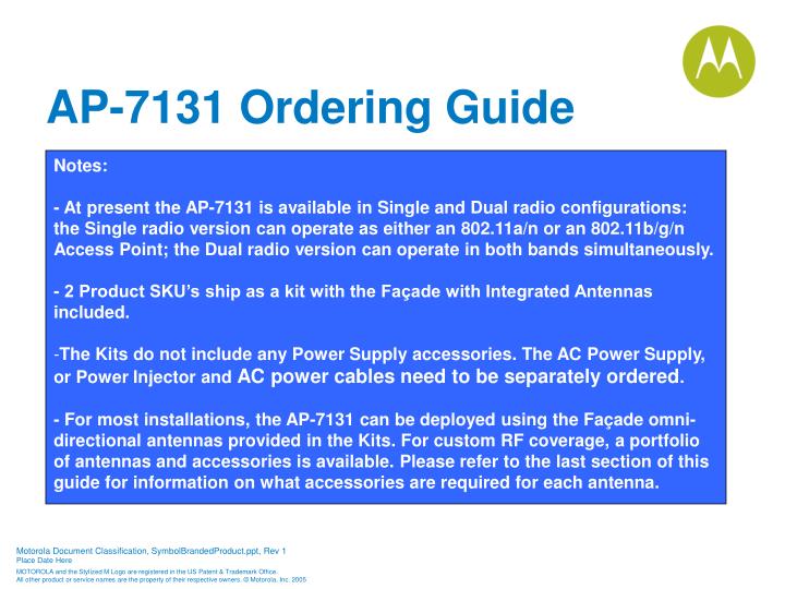 ap 7131 ordering guide