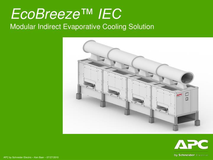 ecobreeze iec modular indirect evaporative cooling solution