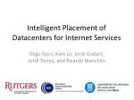 Intelligent Placement of Datacenters for Internet Services - slide 1