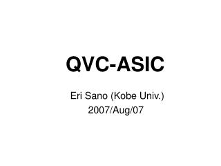 qvc asic