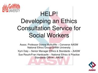 HELP! Developing an Ethics Consultation Service for Social Workers