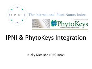 ipni phytokeys integration