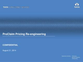 ProClaim Pricing Re-engineering