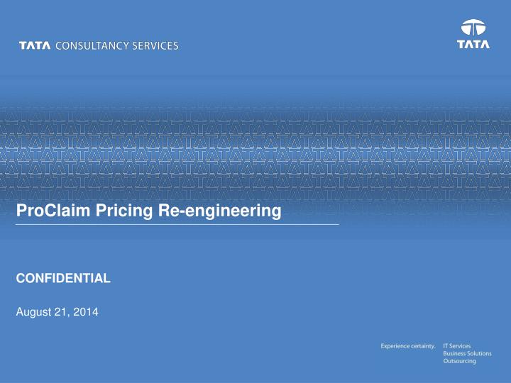 proclaim pricing re engineering