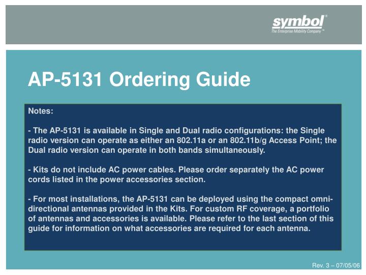 ap 5131 ordering guide