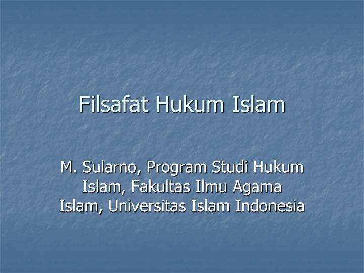 filsafat hukum islam