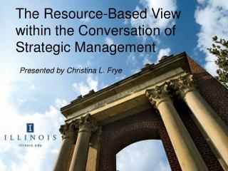 The Resource-Based View within the Conversation of Strategic Management