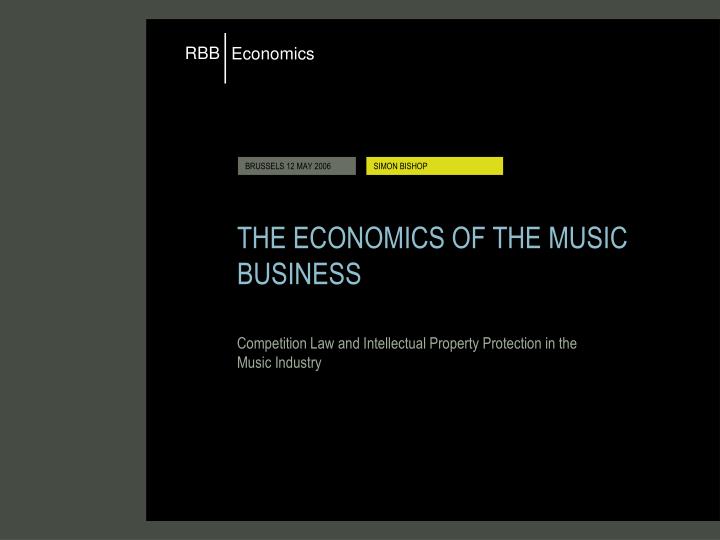 the economics of the music business