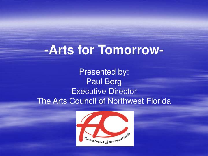 arts for tomorrow