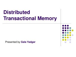 Distributed Transactional Memory