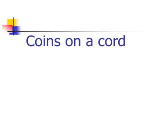 Coins on a cord