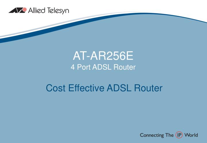 at ar256e 4 port adsl router