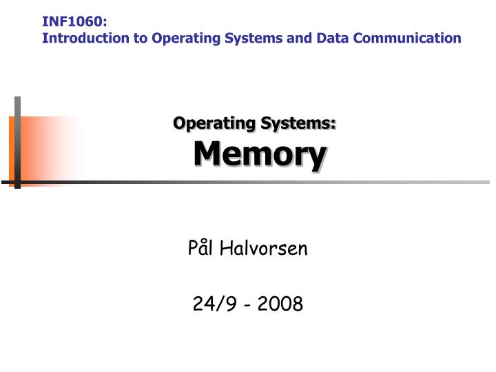 operating systems memory