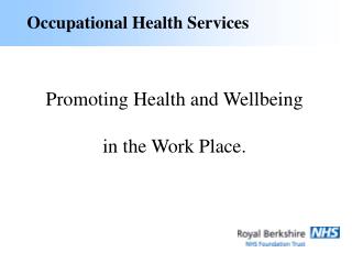 Occupational Health Services