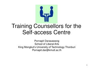 Training Counsellors for the Self-access Centre