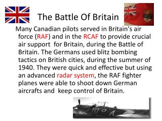 The Battle Of Britain