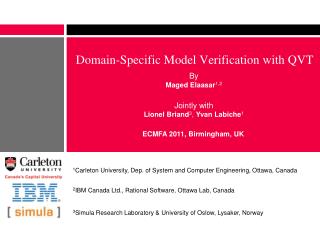 Domain-Specific Model Verification with QVT