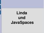 Linda und JavaSpaces - slide 1