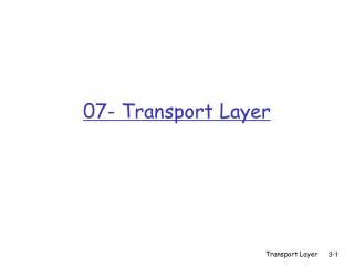 07- Transport Layer